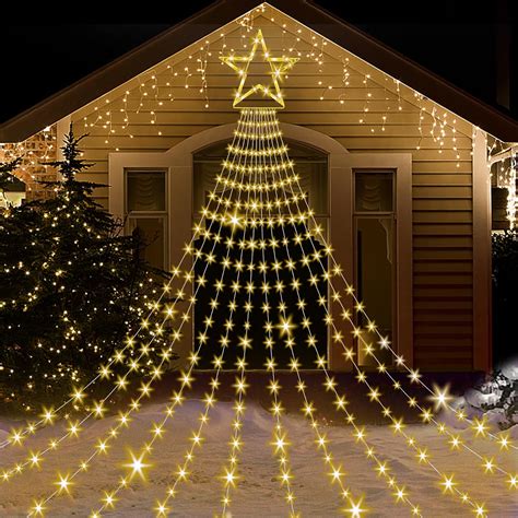 Amazon.com: Onory Christmas Outdoor Star String Lights 23FT 860 LED ...