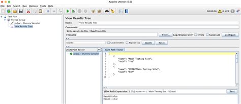 JSON Extractor 的图像结果