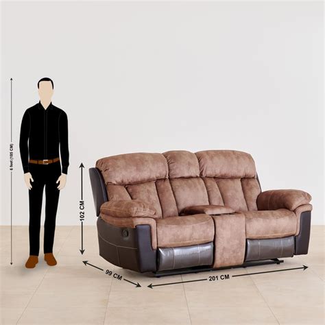 Buy Aries Faux Leather 3+2+1 Seater Recliner Set - Brown from Home ...