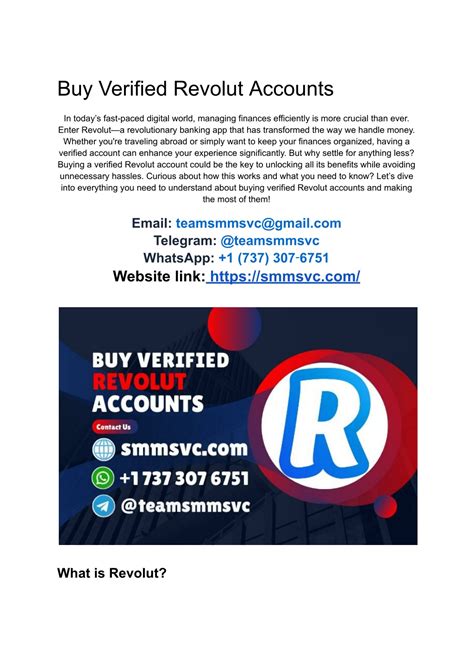 PPT - Buy KYC-Verified Revolut Accounts – Ready to Use PowerPoint ...