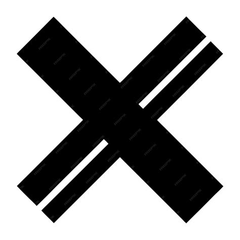 A x in a black and white background | Premium AI-generated vector