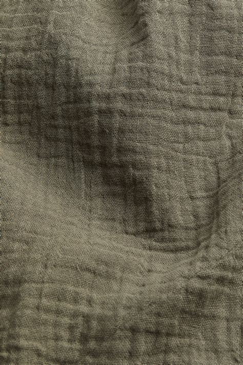 Tie-belt shirt dress - Khaki green - Ladies | H&M IN