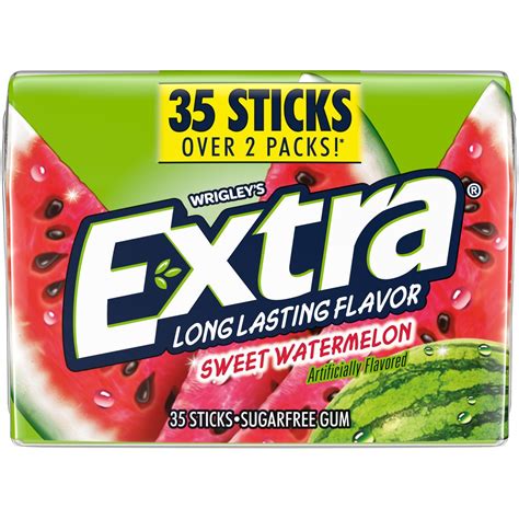 Extra, Sweet Watermelon Sugar Free Chewing Gum Mega Pack - 35 sticks ...