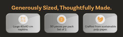 SofTouch 4 Ply tissue paper Napkin 40x40 cm 50 Pcs each-Set of 2 ...
