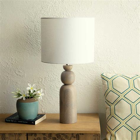 Tall Boy Mango Wood Table Lamp - Ellementry – ellementry