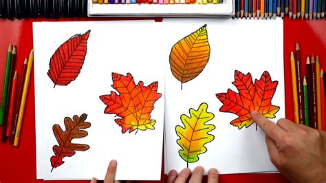How To Draw Fall Leaves