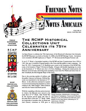 Fillable Online The RCMP Historical Collections Unit Celebrates its ...