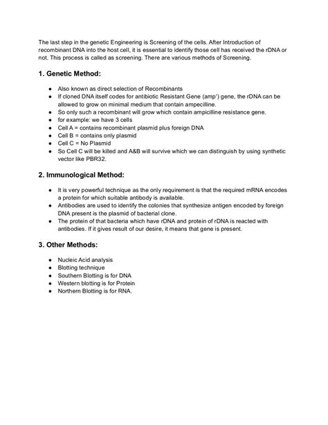 Genetic Engineering Basic Steps 的图像结果