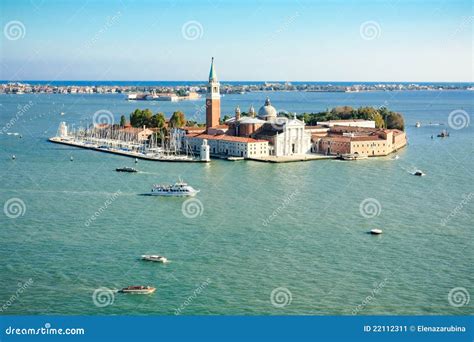Island of San Giorgio Maggiore in Venice, Italy Stock Image - Image of ...