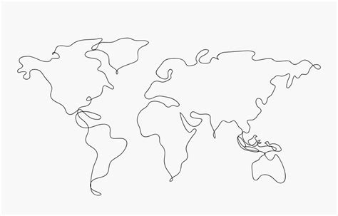 World Map Outline Vector 的图像结果
