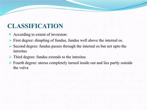 Inversion of uterus | PPTX