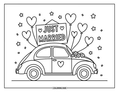 120+ Wedding Coloring Pages for Kids & Adults (Free Printable PDFs)