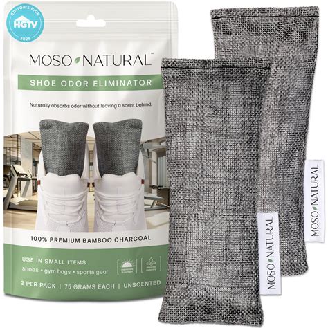 MOSO NATURAL Odor Absorbers, Eliminator For Shoes, Gym Bags&Sports Gear ...