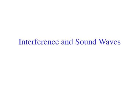 Image result for Interference of Sound