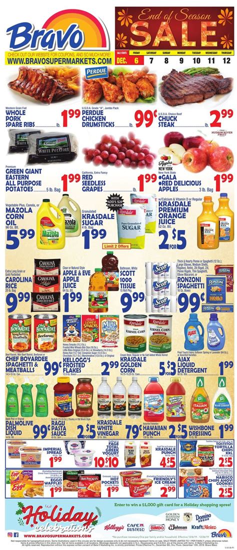 Bravo Supermarkets - Holiday Ad 2019 Ad Circular - 12/06 - 12/12/2019 ...