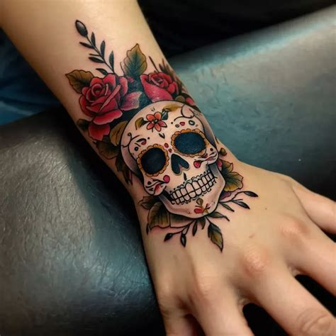 52+ Small Sugar Skull Tattoo Ideas with Deep Meaning | Sugar skull ...