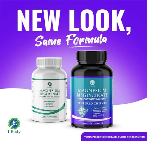 1Body 1 Body Magnesium Bisglycinate Supplement, 44 mg Pure India | Ubuy