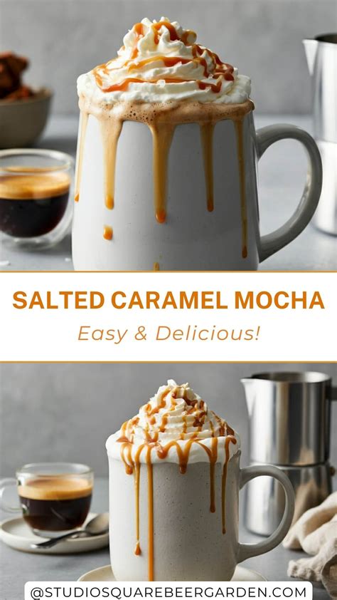 Homemade Salted Caramel Mocha Recipe - Better Than Starbucks!