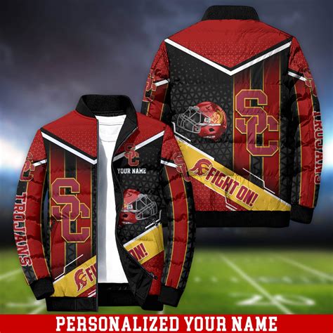 USC Trojans Personalized Outdoor Coat Puffer Jacket - Sports Apparel ...