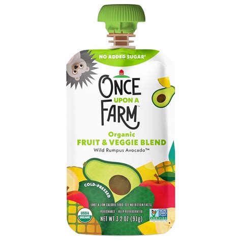 OnceUponaFarm Once Upon a Farm Organic Wild Rumpus Avocado Blend, India ...