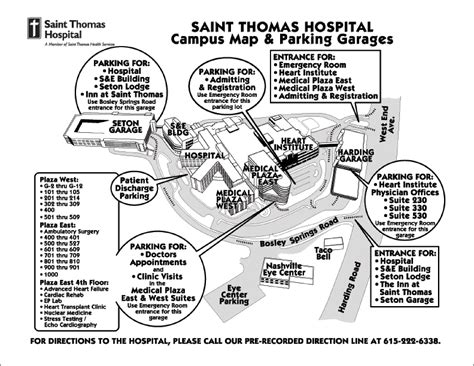 Saint Thomas West Hospital Map (2017 - 2010) - All Maps