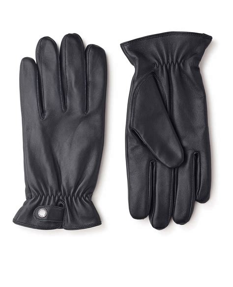 Mens Black Nappa Leather Gloves – Cavani of Chester
