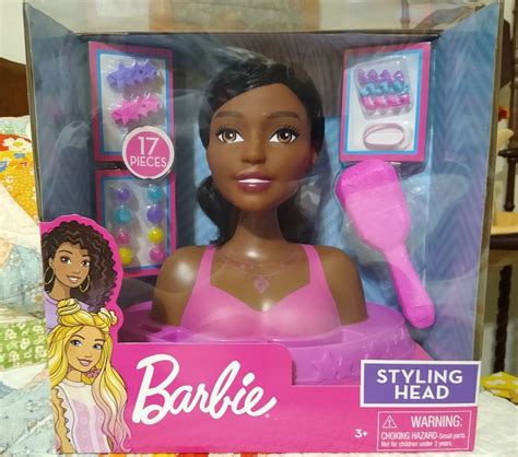 African American Barbie Styling Head Barbie Deluxe Styling Head Color
