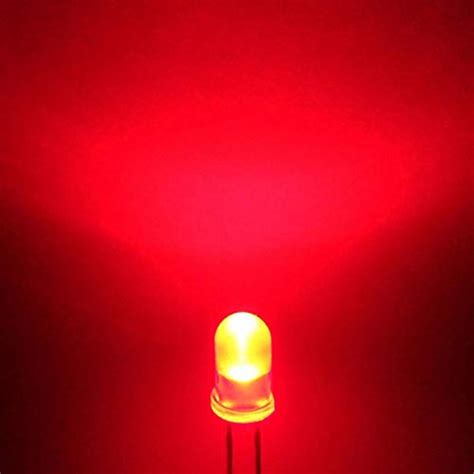 100 Pcs 3mm Red Color LED Light Bulb Lamp Light Emitting Diode DC 1.5V ...