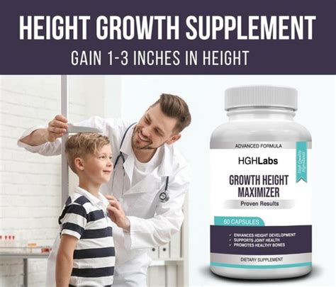 Buy Height Growth Vitamin Pills GROWTH MAXIMIZER Supplement Height ...