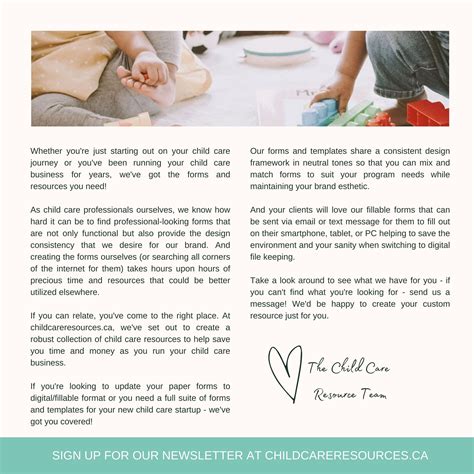 Printable Daycare Policy Template | Editable Parent Handbook Childcare ...