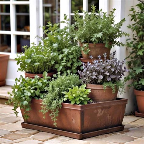 Herb Garden In Pots