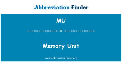 Memory Unit Atau Mu 的图像结果