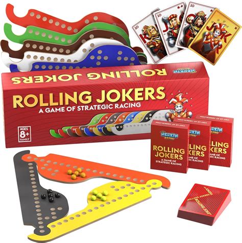 Amazon.com: Nerkin Games Rolling Jokers Board Game - Fun Twist on The ...