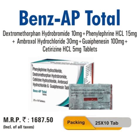 Benz-AP Total Tablets Elisa Biotech Pvt Ltd