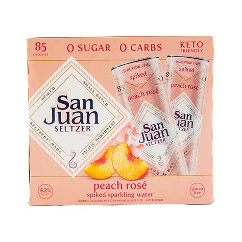 San Juan Seltzer Peach Rose Spiked Sparkling Water (12 fl oz) Delivery ...