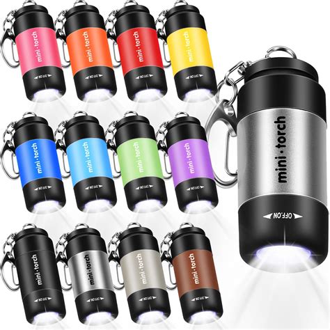 Retisee 24 Pieces Mini Flashlight Keychains Bulk Rechargeable Small Led ...