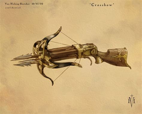 Steampunk Crossbow Drawing