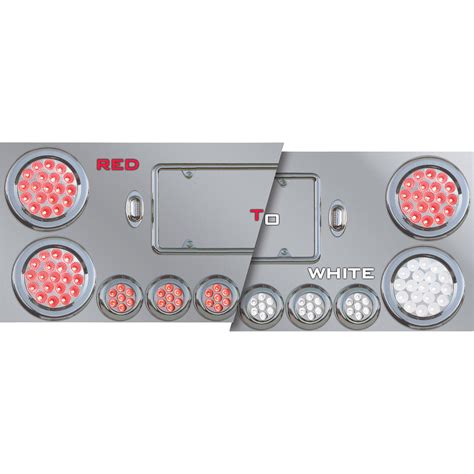Trux Accessories Stainless Steel Rear Center Panel with Back Plate and ...