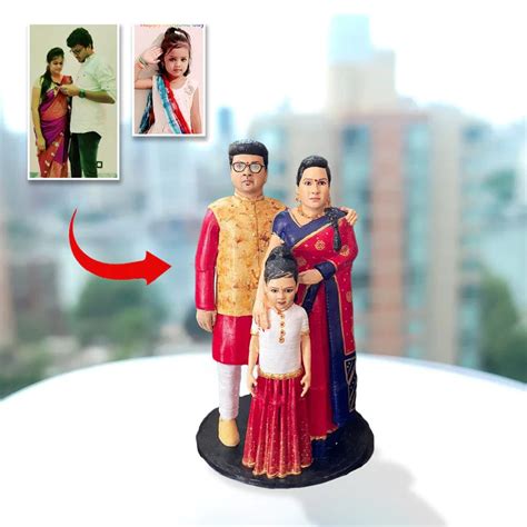 Family 3d Miniature Statue – 3d sculpture