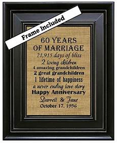 Ideas For Parents Wedding Anniversary by Framed 60th Wedding Anniversary 60th Anniversary Gifts Ideas For Parents Wedding Anniversary