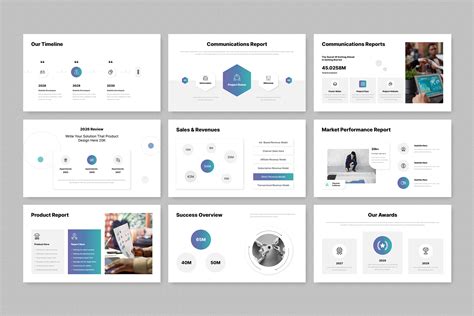 Annual Report Keynote Presentation Template, Presentation Templates