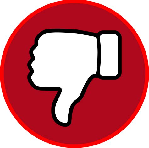 Red Thumbs Down - ClipArt Best
