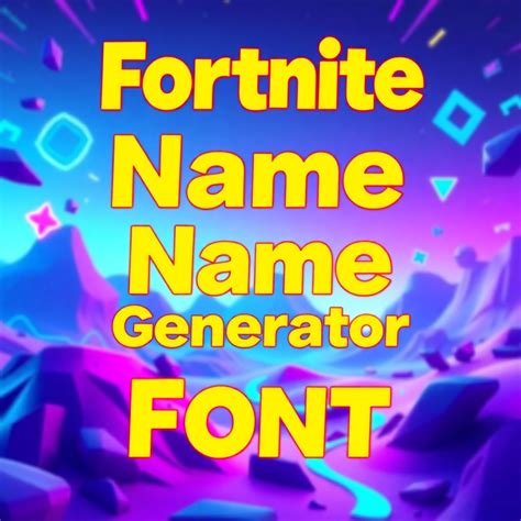 Best Fortnite Name Generator Symbols | Vondy