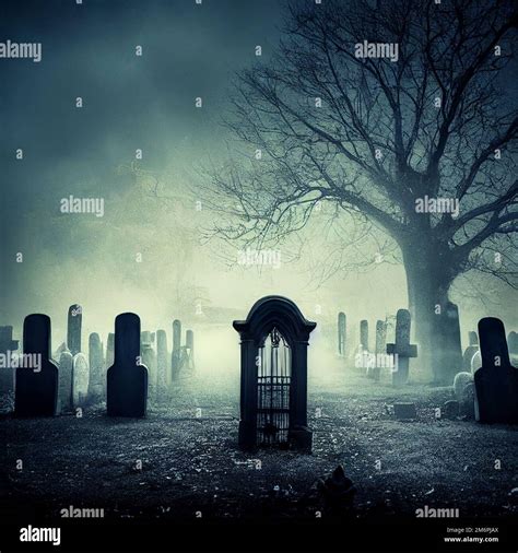 Haunted Cemetery Art
