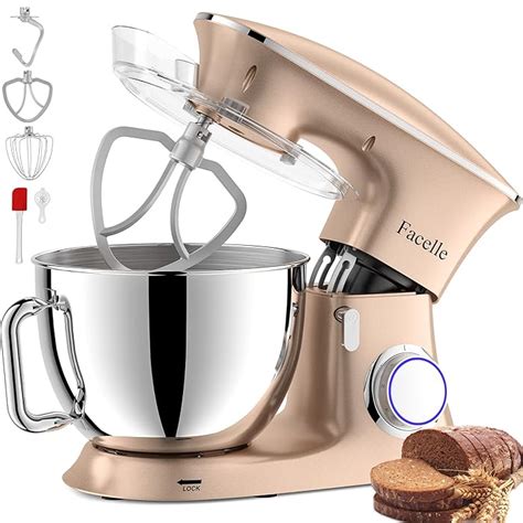 Buy Facelle Stand Mixer, 8.5 Quart Electric Mixer, 1500W 6-Speed Tilt ...