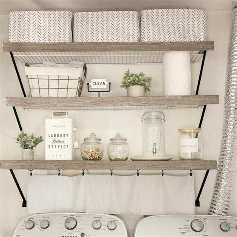 White and Black Metal Wire Shelves With Wood Trim - Soul & Lane