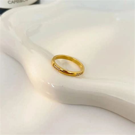 Carryallco 18K Gold Plated Demi-fine Minimalist Diamond Ring – CARRYALLCO