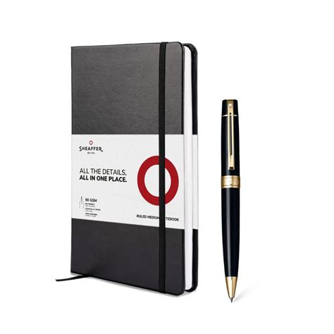 Buy Sheaffer Gift Set 300 9325 Glossy Black with Gold Trims Ballpoint ...