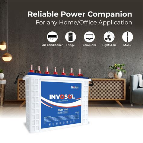 Solar inverter battery at best prices-Genus Invosol GSTT190 – Genus ...