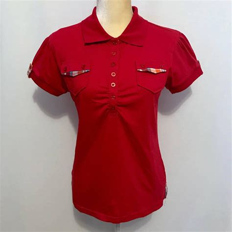Women's Red Polo-shirts | Depop